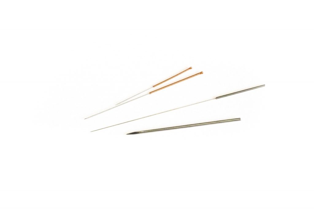 Nålar som används i akupunktur
