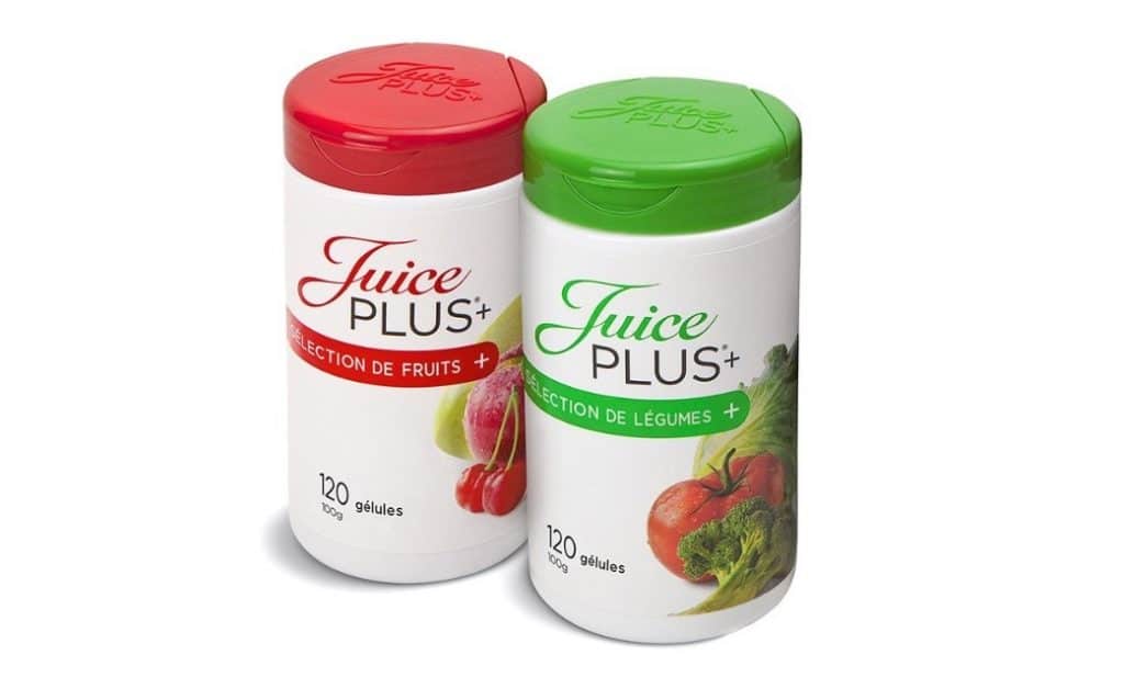 Lådor med frukt- och grönsakskapslar från Juice Plus