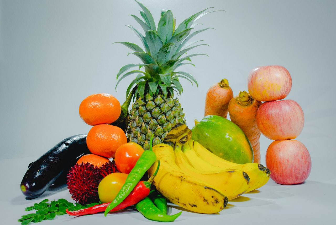 Frukt och grönsaker är utmärkta för konditionen